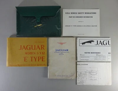 Mappa di Bordo + Istruzioni D'Uso Jaguar V12 Serie III Usa-Modell Stand - Immagine 1 di 4