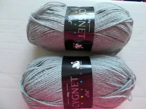 Cygnet DK yarn, Light Grey, lot of 2 (327 yds ea) - Picture 1 of 2