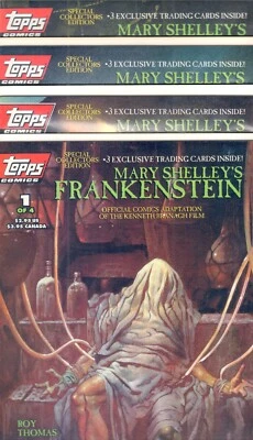 Mary Shelley's FRANKENSTEIN 1 2 3 4   Complete  TOPPS set WITH CARDS! NM+ (9.6) - Image 1 of 4