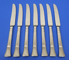 7 - Towle REED Glossy Ridges & Bands 18/8 Stainless JAPAN Flatware DINNER KNIVES