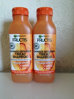 Garnier Fructis Damage Repairing Treat Shampoo, 11.8 fl oz Each – 2 Pack - Image 1 of 4