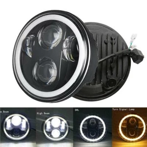 5-3/4" 5.75inch LED Projector Headlight Hi/Lo for Harley Motorcycles Dyna Round - Picture 1 of 12