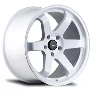 (1) 18x9.5 +24 Avid 1 AV-06 5x114.3 Matte White Wheel - Picture 1 of 3