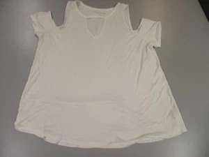 AEO White Soft & Sexy Cold Shoulder Tee~ Size XL~ NWNT! - Picture 1 of 4
