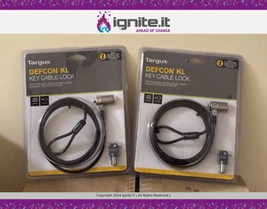 Targus Defcon KL - Key Cable Lock (x2) - Pack of Two - Picture 1 of 1