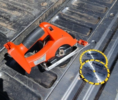 Black & Decker Firestorm 24 Volt Cordless Circular Saw FS2400CS W/New Blades EUC - Image 1 of 4