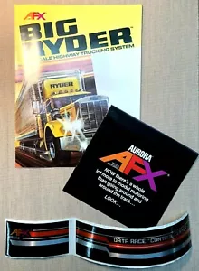 Original: 1982 AFX Big Ryder Brochure, AFX Model Motoring Poster + 2 stickers - Picture 1 of 10