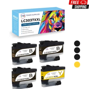 Ink Cartridge for Brother 1 set (3B+1Y) LC3037 LC-3037XXL for MFC-J5845DW MFC-J5 - Picture 1 of 3
