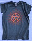S-2XL > Men "Supernatural" inspired T-Shirt > Anti-possession Symbol - Pentagram