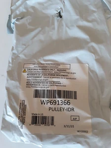 Whirlpool dryer idler pulley WP691366...GENUINE FACTORY PART...new - Picture 1 of 1