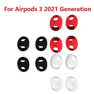 2Pair Silicone Thin Cover Caps Ear Tips For Airpods 3 3rd Gen Generation 2021/ - Picture 1 of 21