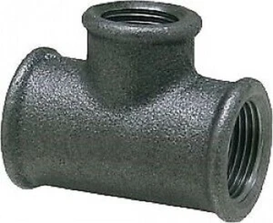 Black T-Pieces reduced with internal thread - Picture 1 of 1