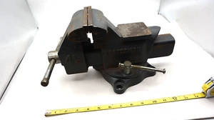 Vintage 4-1/2” Craftsman Bench Anvil Vise #51865 Reversible Jaws Made in USA - Picture 1 of 9