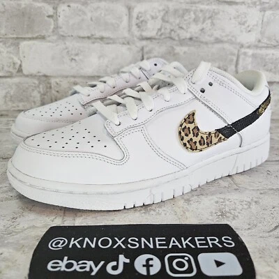 Nike Dunk Low SE Primal Blanco Estampado Animal DD7099-100 Mujer’s Talla 7.5 Foto 1 de 4