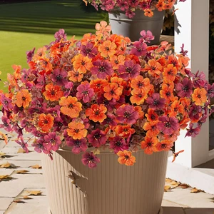 Fall Flowers Artificial for Decoration,Faux Artificial Flowers for Outdoors,R... - Picture 1 of 2