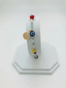 Pulsera De Proteccion Ojitos Y San Benito Saint Benedict Evil Eye Bracelet. - Picture 1 of 2