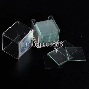 Copertura diapositiva microscopio scivoli 1 scatole da 100 8 mm x 8 mm copertura quadrata occhiali - Foto 1 di 2