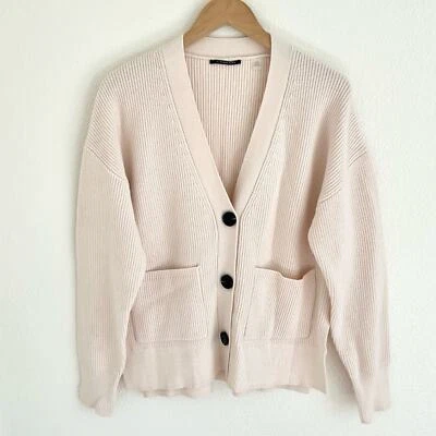 Suéter TAHARI Marfil Elástico Suave De Gran Tamaño Cárdigan Novio Suéter Talla L Foto 1 de 4