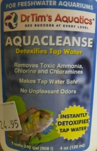 Dr Tims AquaCleanse 120ml Fresh Water Aquarium Fish Tank Treatment - Picture 1 of 1