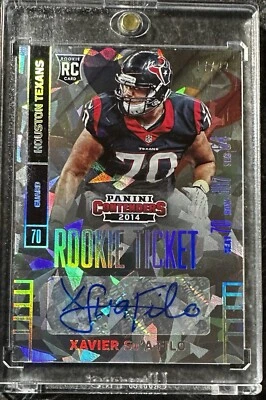 2014 Contenders Rookie Ticket Cracked Ice Xavier Su’A-Filo RC Auto /22 - Image 1 of 2