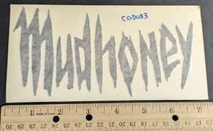 Mudhoney Aufkleber Sticker Band Logo 7" x 3,75" schwarz Rub Transfer - Bild 1 von 2