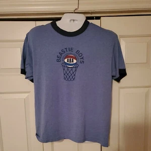 Vintage Original 1994 Beastie Boys ABA Basketball Ringer Tee Size L Large - Picture 1 of 4