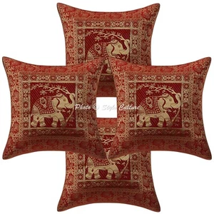 Brocade Jacquard Floor Pillows Cases Car Boho Art Room Decorative Cushion Cover - Picture 1 of 6