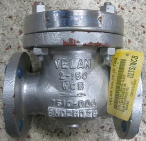 VELAN 2” 150 WCB FLANGED RAISED FACE CHECK VALVE - Picture 1 of 5