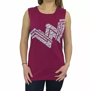 Wonder Woman Movie Logo Women's Twist Tank Top Maroon Large (P) - Picture 1 of 3