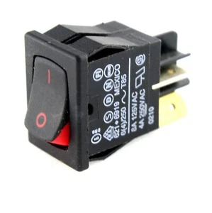Rocker Switch, Panel Mount, SPST/DPST, on-off, 4A 250VAC, Carling Technologies - Picture 1 of 1