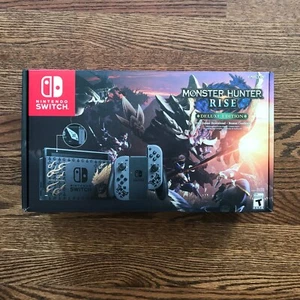 New & Sealed Nintendo Switch MONSTER HUNTER RISE Deluxe Edition - Gray/Gray - Picture 1 of 7