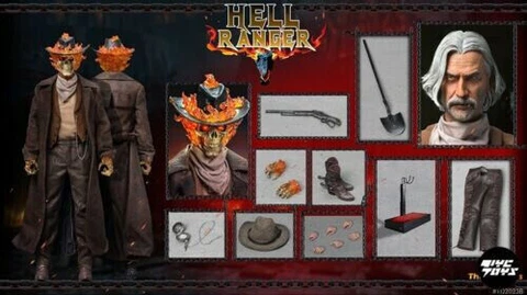 New Thunder Toys TD2023B  1/6 Ghost Rider Hell Ranger Carter Slade Double Head Cover