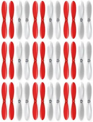 Heli-Max 1SQ V-CAM Red Clear Propeller Blades Props Propellers 9 Pack - Image 1 of 2