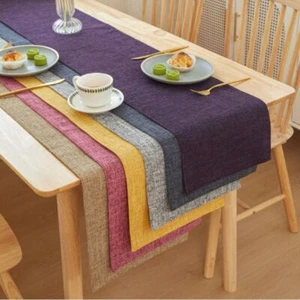 Rectangular Table Cover Solid color Tablecloth Table Runner Table Decoration UK - Picture 1 of 23