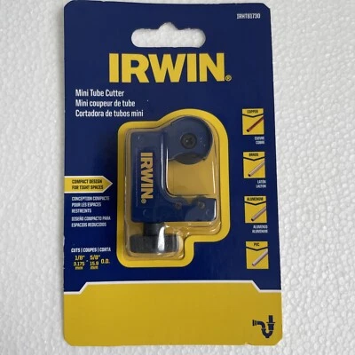 Irwin Multipurpose Mini Tube Cutter IRHT81730, Cuts 1/8" to 5/8" Pipe. Free Post - Image 1 of 3