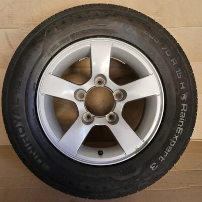 1 orig. Suzuki Jimny Samurai Alufelge 5,5x15 ET5, 43210-76J11, SR 205/70 R15 6mm - Bild 1 von 4
