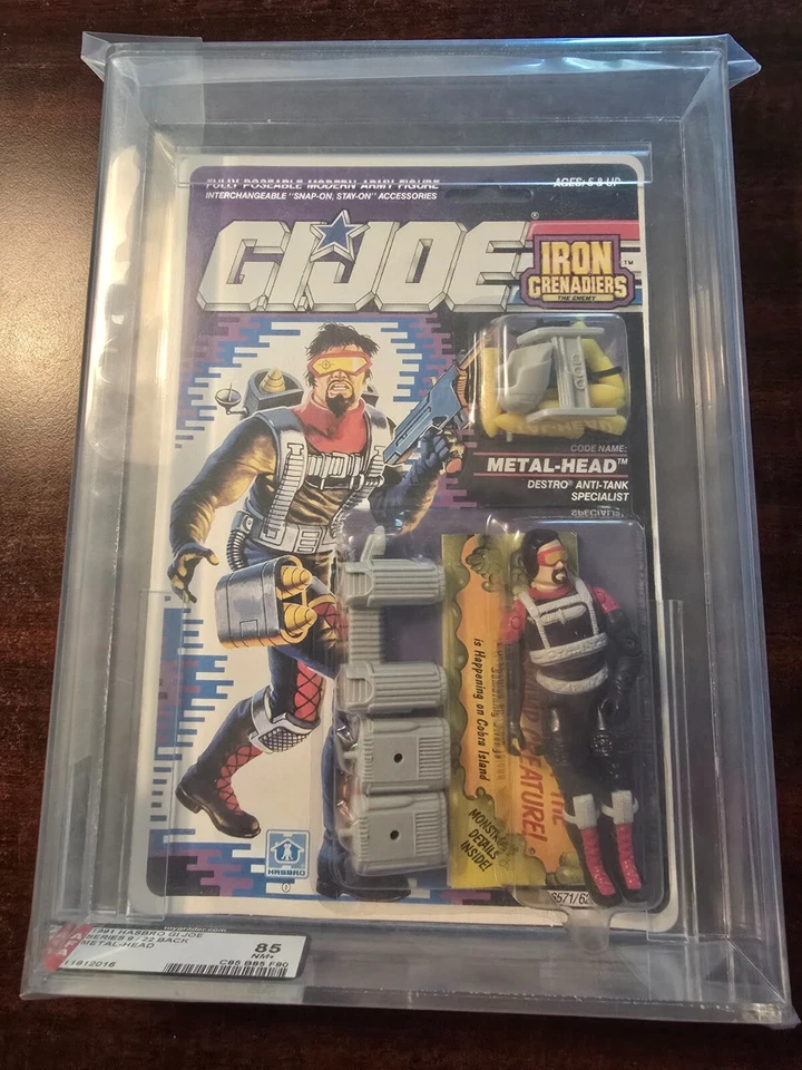 1990 Hasbro GI Joe Series 9 22 Back Metal-Head AFA 85 NM