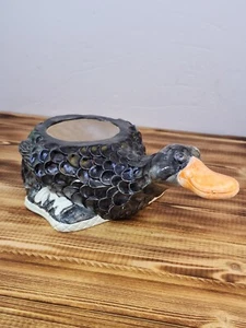 Kewl Kid Ceramic Duck Planter - Black With Sneackers. - Picture 1 of 8