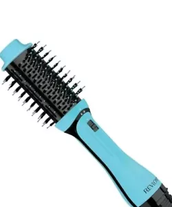 Revlon One-Step Volumizer Plus Hair Dryer RVDR5298 Oval 2.4" Brush Mint Blue NEW - Picture 1 of 3