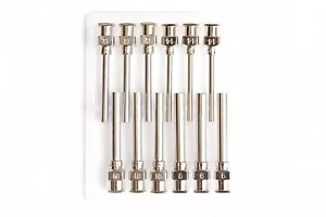 12 Pack - Dispensing Needle 1 - All Metal, Stainless Steel Blunt Tip Luer Lock - Picture 1 of 7