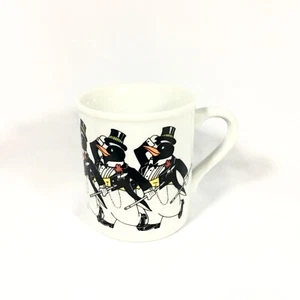 Taza de café The Chorus Line Penguin papel Japón taza vintage blanca - Imagen 1 de 5