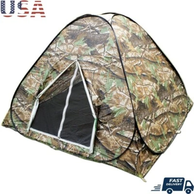 Tienda Pop Up Instantánea Camuflaje 3-4 Personas Impermeable Fácil Configuración Senderismo Nueva Foto 1 de 4