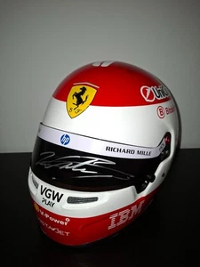 F1 2025 CHARLES LECLERC SIGNED FULL SIZE FERRARI HELMET PHOTOPROOF FORMULA 1 - Picture 1 of 1