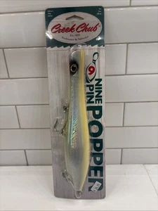 New In Package Creek Chub 9” Nine Pin Popper Funny Bone Lure NOS - Picture 1 of 12