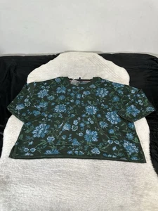 Nuevo Suéter Floral Isaac Mizrahi Live Para Mujer Verde Plus 3X Nuevo con Etiquetas  - Imagen 1 de 7