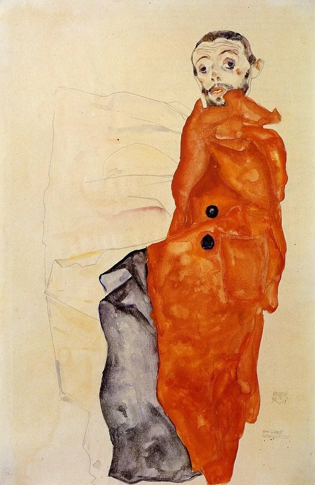 Impresión artística de archivo Egon Schiele I Love Anthheses 1912 17"x 22" Foto 1 de 1