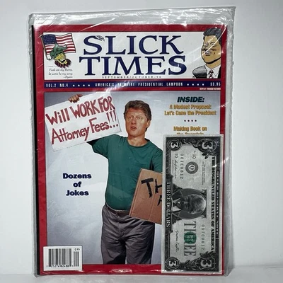 Slick Times Magazine Vol 2 No 4 September/October 1994 Bill Clinton $3 Sealed - Image 1 of 4