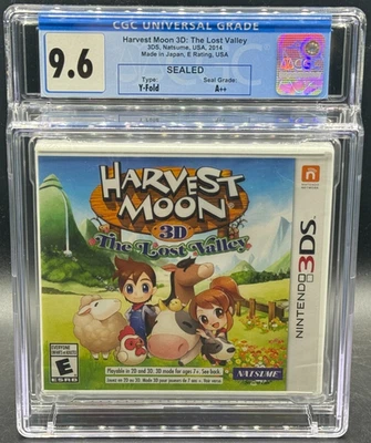 Harvest Moon 3D Lost Valley Nintendo 3DS Sealed New CGC 9.6 A++ Graded Natsume - Image 1 of 2