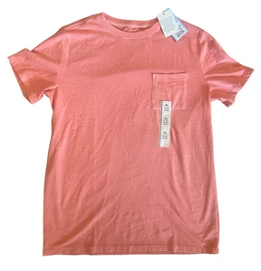 Cat & Jack Boys Coral Pocket Tee – Size XL (14/16) - Picture 1 of 1