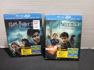 Blu-Ray Harry Potter and the Deathly Hallows Part 1 & 2 - 3D Combo Lenticular - Picture 1 of 5